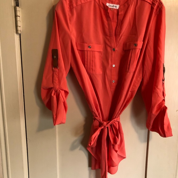 Calvin Klein orange tunic - Picture 3 of 8